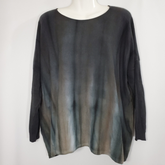 Viviana Uchitel HandDyed Cashmere Blend Sweater - Picture 1 of 7